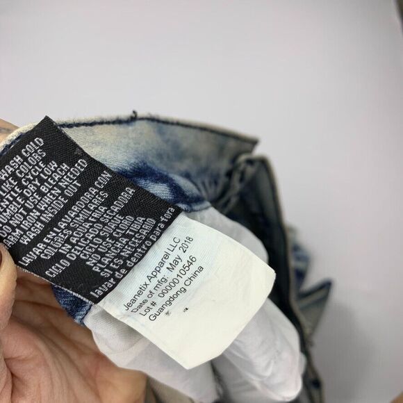 Trestles Supply Co Jeans Mens 46 Acid Wash Denim Distressed Straight Leg Moto - Picture 12 of 12